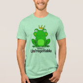 Funny "Totally Unfrogettable" Frog Pun Tri-Blend Shirt (Vorderseite)