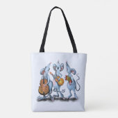 Funny Tote Bag mit Maus-Musikband Tasche (Rückseite)