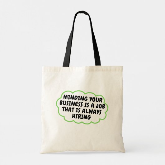Funny Tote Bag Tragetasche (Rückseite)