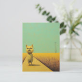 Funny Toto on Wheat Field Parco Tassino Postkarte (Stehend Vorderseite)