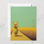 Funny Toto on Wheat Field Parco Tassino Postkarte (Vorne/Hinten)