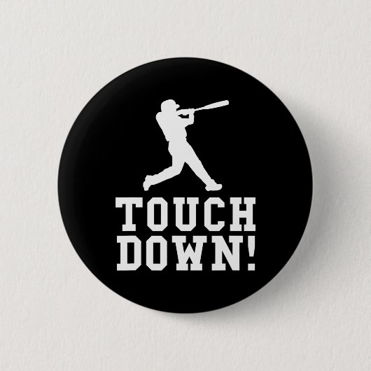 Funny Touchdown Baseball Football Sports Geschenk Button (Vorderseite)