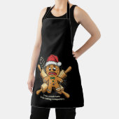 Funny "Tough Battle" Gingerbread Mann Weihnachten Schürze (InSitu)