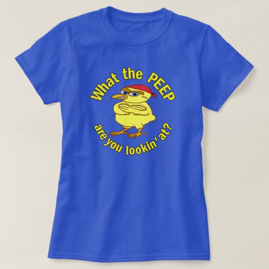 Funny Tough Oaster Chick Chicken Peep Spaß T-Shirt (Design vorne)
