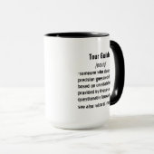 Funny Tour Guide Definition Geschenke für Männer F Tasse (VorderseiteRechts)