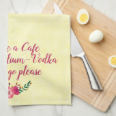 Funny Towel - Café Mocha Valium Vodka Latte Geschirrtuch (Viertel Falte)