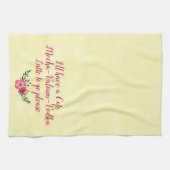 Funny Towel - Café Mocha Valium Vodka Latte Geschirrtuch (Horizontal)