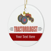 Funny Tracker Keramik Ornament (Links)