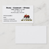 Funny Tracker Visitenkarte (Vorne/Hinten)