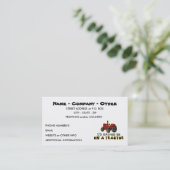 Funny Tracker Visitenkarte (Stehend Vorderseite)