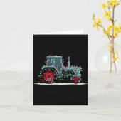 Funny Tractor Christmas Graphics Lights Lover Farm Karte (Gelbe Blume)
