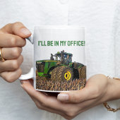 Funny Tractor Farm Office Work Kaffeetasse
