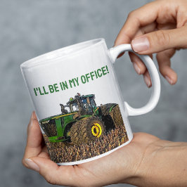 Funny Tractor Farm Office Work Kaffeetasse