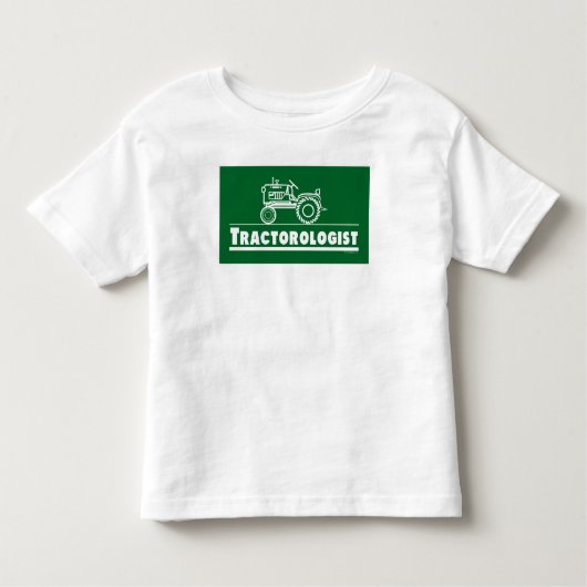 Funny Tractor Humour Tractorologist Green Kleinkind T-shirt (Vorderseite)