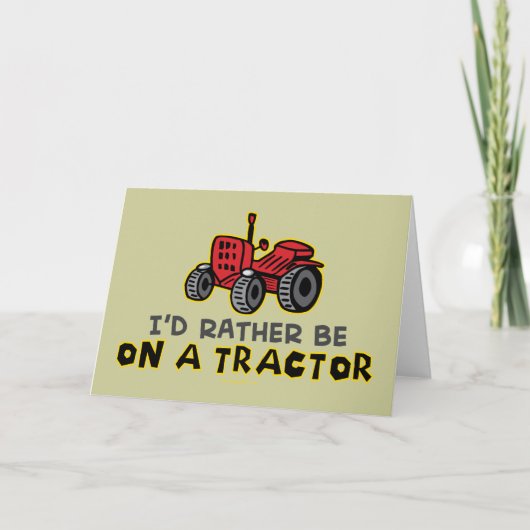 Funny Tractor Karte (Vorderseite)