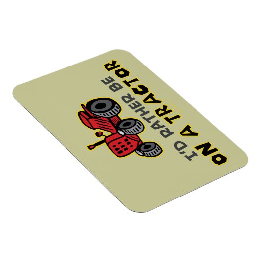 Funny Tractor Magnet (Rechte Seite)