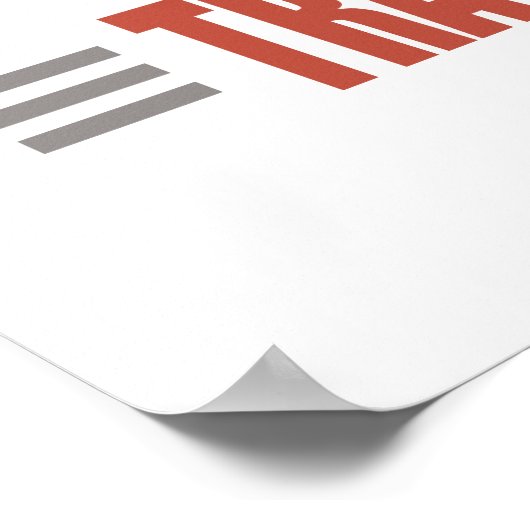 Funny Tractor Poster (Ecke)