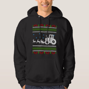 Funny Tractor Reindeer Christmas Merch Spaß Gesche Hoodie