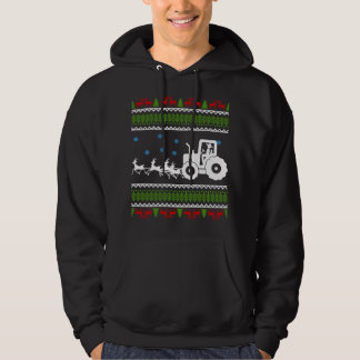 Funny Tractor Reindeer Christmas Merch Spaß Gesche Hoodie