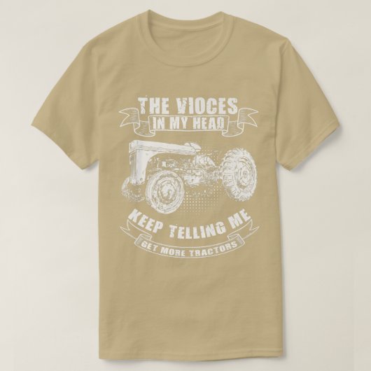 Funny Tractor Tee Get More Tractors Farmer Design (Design vorne)