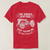 Funny Tractor Tee Get More Tractors Farmer Design (Design vorne)