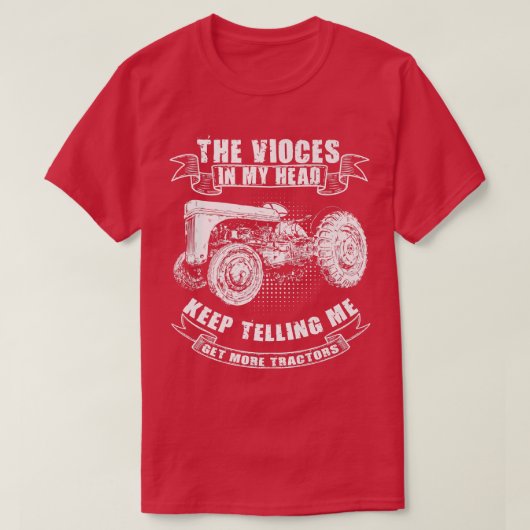 Funny Tractor Tee Get More Tractors Farmer Design (Design vorne)
