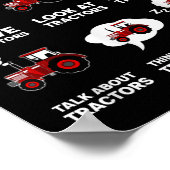 Funny Tractors Lover 6 Things I Do In My Spare Tim Poster (Ecke)