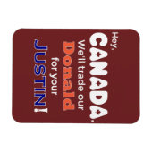 Funny Trade Donald für Justin Magnet (Horizontal)