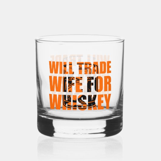Funny Trade Ehefrau Art Whiskyglas (Vorderseite)