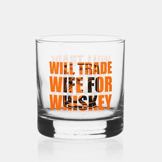 Funny Trade Ehefrau Art Whiskyglas (Rückseite)