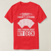 Funny Trading Card Game TCG, an die ich dachte T-Shirt (Design vorne)