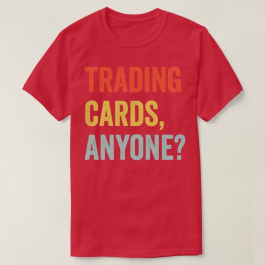 Funny Trading Card Game TCG Retro Trading Cards T-Shirt (Design vorne)