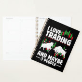 Funny Trading Quote Bull & Candlestick Daytrading  Planer (Anzeige)