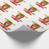 Funny Traditional Big Mouth Design Logo Geschenkpapier (Ecke)