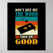 Funny traf den Wald Toss 'Em gute Retro-Ecke Poster (Vorne)