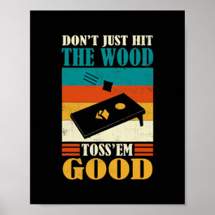 Funny traf den Wald Toss 'Em gute Retro-Ecke Poster