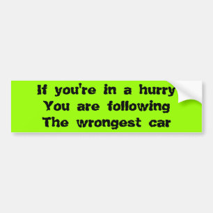 Funny Traffic Autoaufkleber