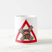 Funny Traffic Jam Knot Warning Road Sign Kaffeetasse
