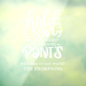 Funny trägt wahrscheinlich keinen Begrüßungsnamen Fensteraufkleber (Blatt 3)