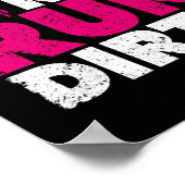 Funny Trail Running Joggen Runner Girl gut Poster (Ecke)