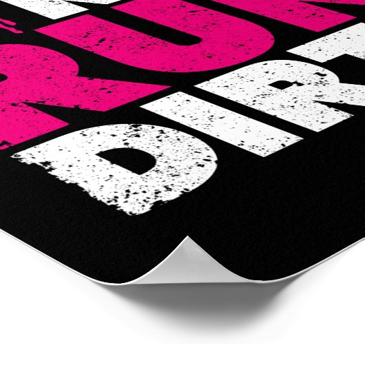 Funny Trail Running Joggen Runner Girl gut Poster (Ecke)