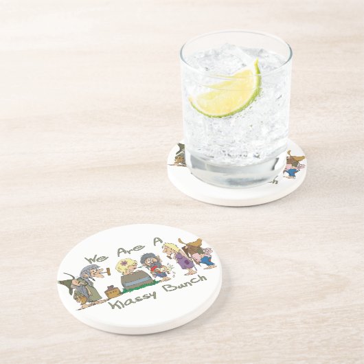 Funny Trailer Park Sandstone Untersetzer (Seite)