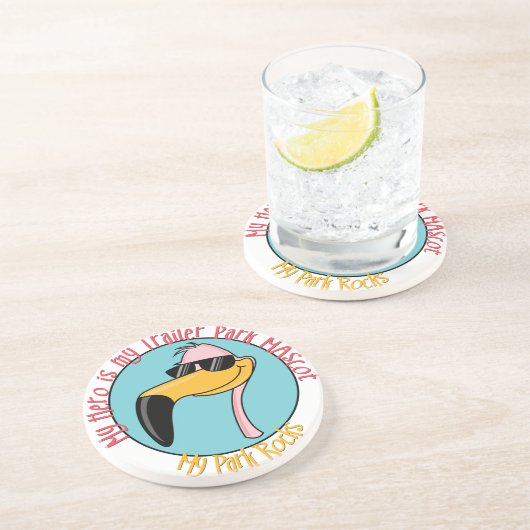 Funny Trailer Park Sandstone Untersetzer (Seite)