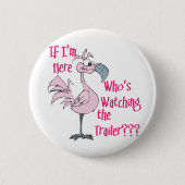 Funny Trailer Park Shirt Button (Vorderseite)