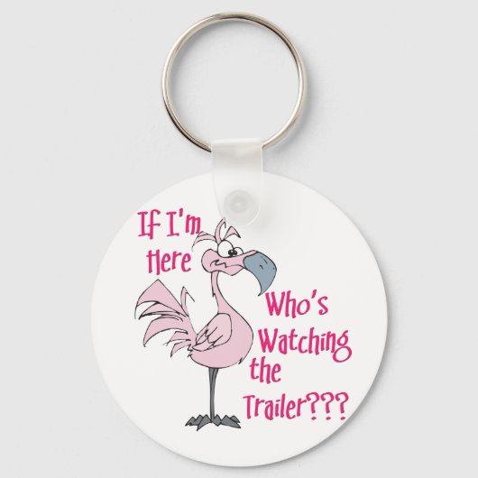 Funny Trailer Park Shirt Schlüsselanhänger (Vorderseite)