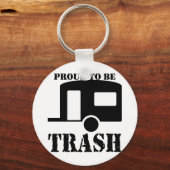 Funny Trailer Park Shirt Schlüsselanhänger (Vorderseite)