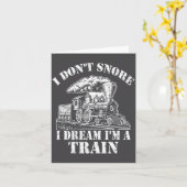 Funny Train Apparel For Men I Don Snore I Dream I Karte (Gelbe Blume)