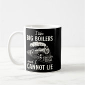 Funny Train Big Boilers Steam Locomotive Freight Kaffeetasse (Links)