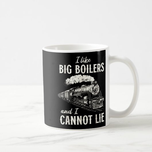 Funny Train Big Boilers Steam Locomotive Freight  Kaffeetasse (Rechts)