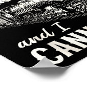 Funny Train Big Boilers Steam Locomotive Freight  Poster (Ecke)